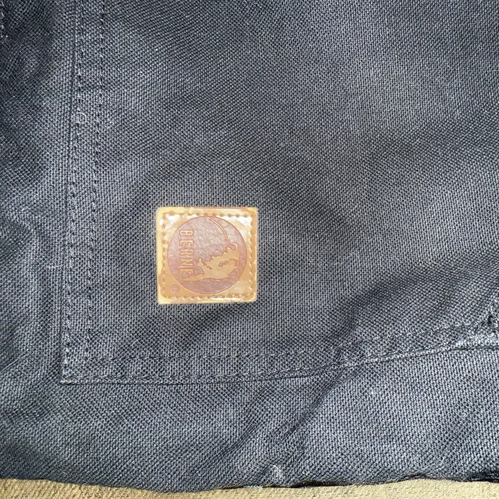 Berne Duck Canvas Work Jacket Black XLR 48–50 Quilted Lined